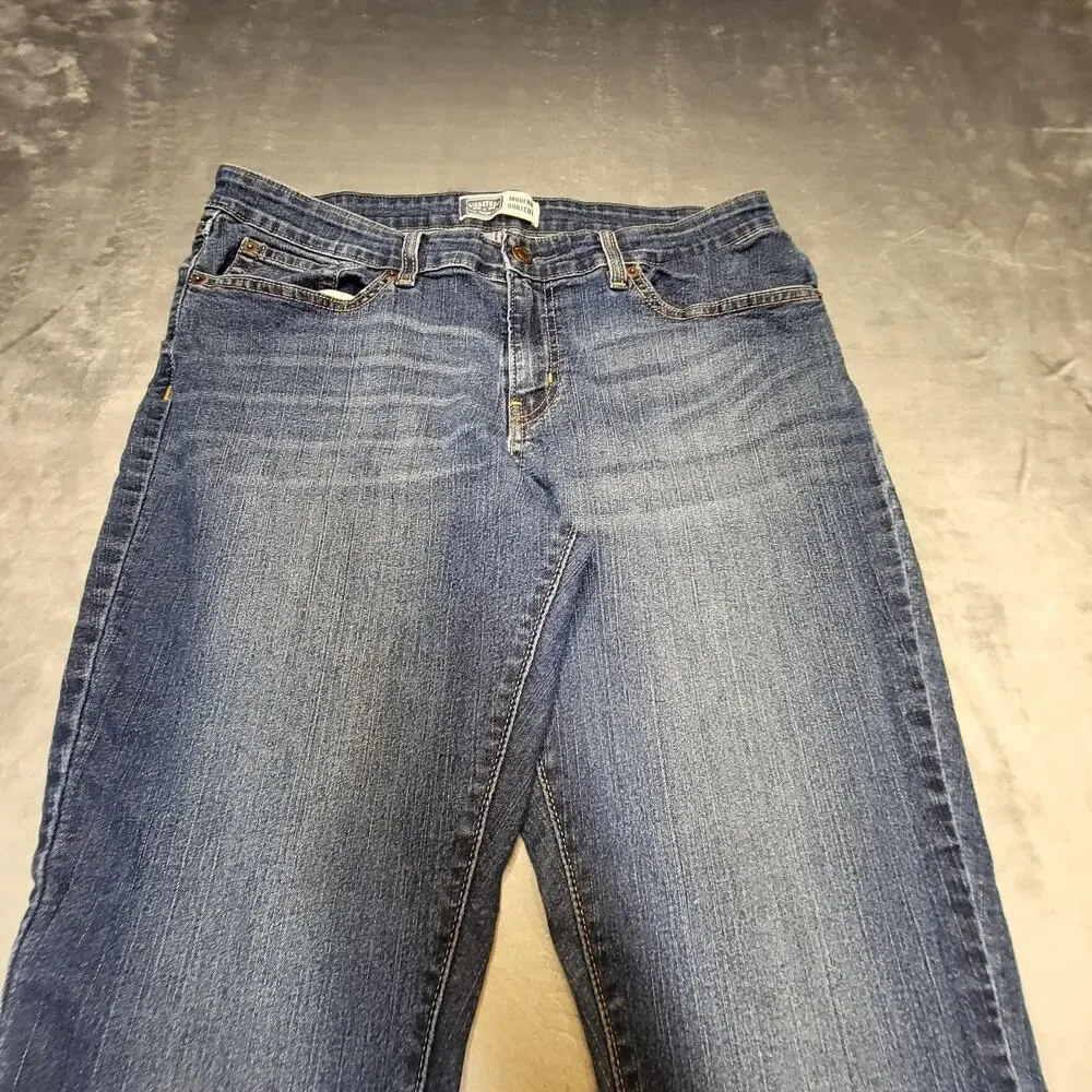 Levis Jeans Womens 10 Blue Medium Wash Modern Bootcut Stretch Denim Pockets - Picture 2 of 9